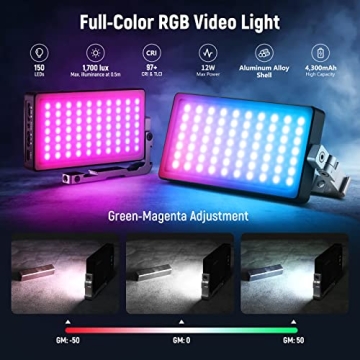NEEWER RGB Video Light with App Control for Photography