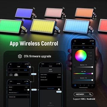 NEEWER RGB Video Light with App Control for Photography