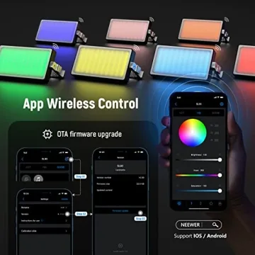 NEEWER RGB Video Light with App Control for Photography