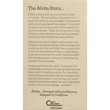 Alvita Organic Herbal Tea Bags, Milk Thistle, 24 Count