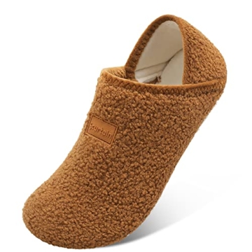 Unisex Scurtain Slippers - Cozy and Durable Fleece Slippers for Men and Women