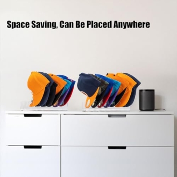 Sloworld Hat Stand for Baseball Caps, 2-Pc Acrylic Organizer