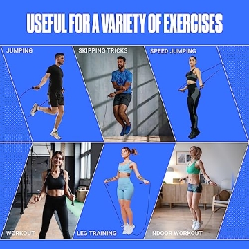 Durable SPORTBIT Adjustable Jump Rope for Fitness and Workout