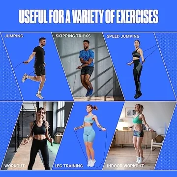 Durable SPORTBIT Adjustable Jump Rope for Fitness and Workout