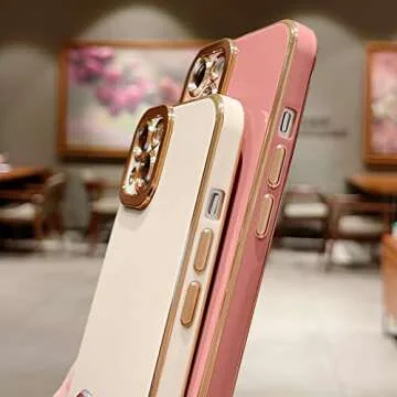 Luxurious Lafunda iPhone 13 Case with Golden Edge