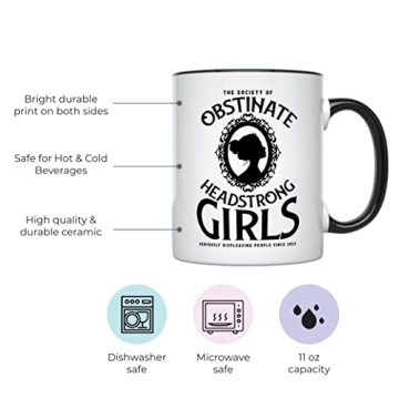 YouNique Jane Austen Mug for Book Lovers and Gifts