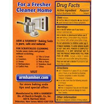 ARM & HAMMER Pure Baking Soda for Baking and Cleaning