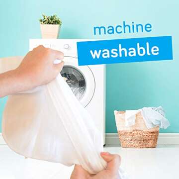 Reusable Produce Bags, Washable Mesh Bags for Fruits and Vegetables, Set of 10 - Flip and Tumble