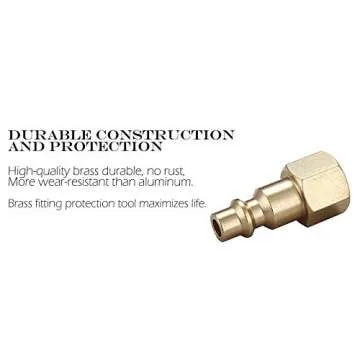 Durable Brass Air Hose Fittings Kit for Air Compressors