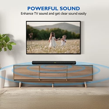 WITSHOCK Sound Bar with Built-in Subwoofer - Immersive Audio