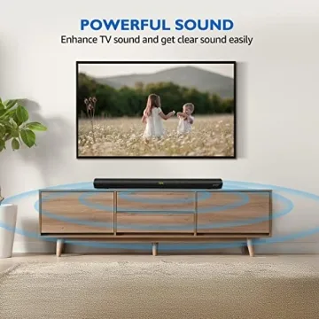 WITSHOCK Sound Bar with Built-in Subwoofer - Immersive Audio