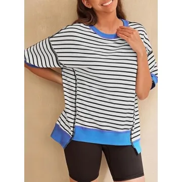 SHEWIN Women’s Trendy Oversized Summer Tops - Stylish Comfort