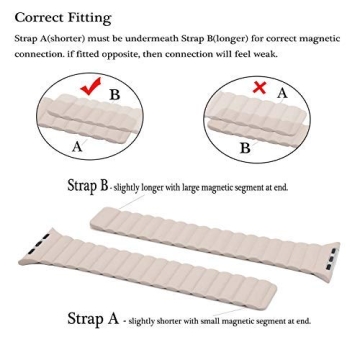 INI Compatible with Apple Watch Band 49mm 46mm 45mm 44mm 42mm 41mm 40mm 38mm - Adjustable Leather Strap with Magnetic Closure System for iWatch Series 10 Ultra 2 Ultra/9/8/7/SE/6/5/4/3/2/1 - Tan