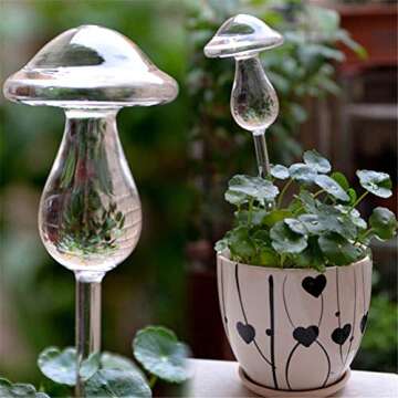 CoscosX Glass Watering Bulb for Indoor Plants, Small Size, Automatic Drip System