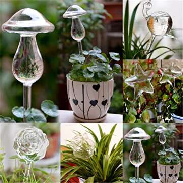 CoscosX Glass Watering Bulb for Indoor Plants, Small Size, Automatic Drip System