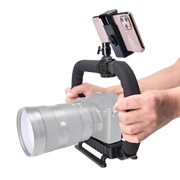 3-Shoe Camera Stabilizer Rig for Vlogging and Filmmaking