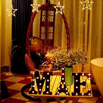 Adorn Life Light up Letters Led Letters Numbers Lights 26 Alphabet & Arabic Numerals 0-9 Black Decorative Marquee Lamps for Events Wedding Party Birthday Home Bar (Cool Black D)