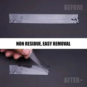 Maxwel Manufacturing Double Sided Tape Heavy Duty - 1/2" 10' Transparent Strong Adhesive Removable Double Sided Mounting Tape for Home Decor,Wall Decor,Room Decor,Office Decor(Pack of 1 Roll)