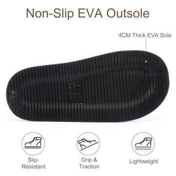 GOEWY Womens Slippers for Women Cozy Memory Foam House Slippers Winter Warm Comfy Furry Shoes for Indoor Outdoor Suede Platform with Anti-Skid Sole