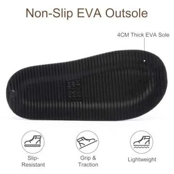 GOEWY Womens Slippers for Women Cozy Memory Foam House Slippers Winter Warm Comfy Furry Shoes for Indoor Outdoor Suede Platform with Anti-Skid Sole