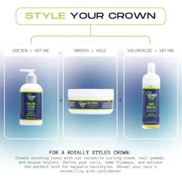 YOUNG KING HAIR CARE Kids Pomade for Boys | Tame Flyaways and Sculpt Natural Curls | Plant-Based and Harm-Free | 4 oz