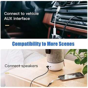 2 Pack Headphones Adapter, Lightning to 3.5 mm Headphone/Earphone Jack Audio Aux Adapter Dongle Compatible with iPhone 14 13 12 11 Pro XR XS Max X 8 7 6s Plus