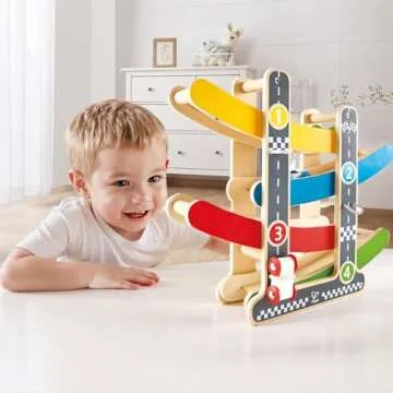 Hape Oddler Toys Wooden Race Track for Toddlers