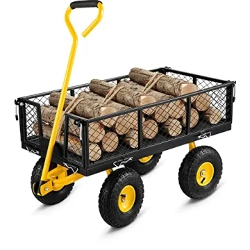 VEVOR 900 lbs Steel Garden Cart - Heavy-Duty & Versatile
