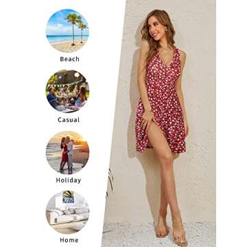 HUHOT Summer Wedding Guest Dress for Women 2024