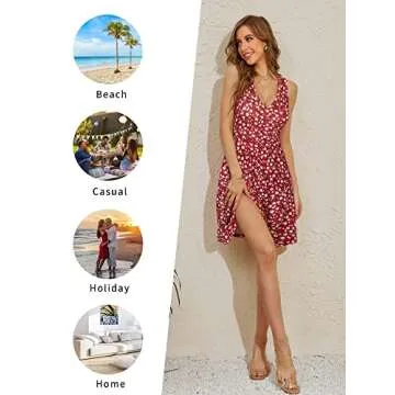 HUHOT Summer Wedding Guest Dress for Women 2024