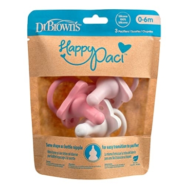 Dr. Brown's HappyPaci Silicone Pacifier for 0-6m Babies