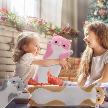 SHINUOER Long Cat Plush Pillow - Soft & Adorable Plush Toy