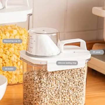 XhOSLAnd Airtight Cereal Storage Container Set - 4 PCS