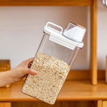 XhOSLAnd Airtight Cereal Storage Container Set - 4 PCS