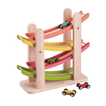 EverEarth Jr. Ramp Racer - Colorful Wooden Race Track Toy