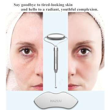 Stainless Steel Gua Sha Facial Tool Set for Anti-Aging