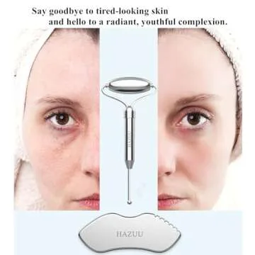 Stainless Steel Gua Sha Facial Tool Set for Anti-Aging