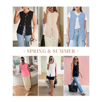 Versatile Women's Sweater Vest for Chic Layering