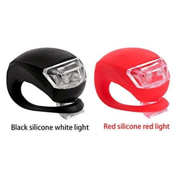 8 Pack Bicycle Light Set with Waterproof LED Safety Lights