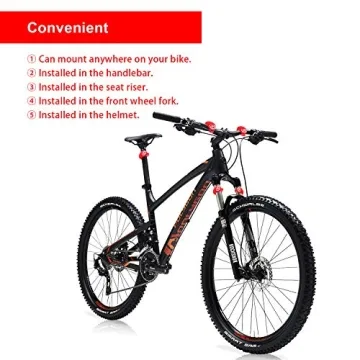 8 Pack Bicycle Light Set with Waterproof LED Safety Lights