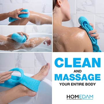 Silicone Back Scrubber for Gentle Clean & Exfoliation