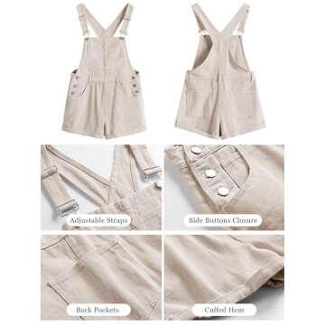 ANRABESS Overalls for Women 2025 Summer Casual Loose Fit Adjustable Shorts Denim Overall Rompers Bib Jeans Shortalls