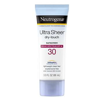 Neutrogena Ultra Sheer Dry-Touch Sunscreen Lotion, Broad Spectrum SPF 30 UVA/UVB Protection, Oxybenz...