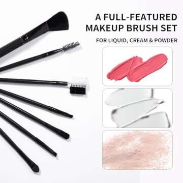 YBUETE Makeup Set Full Kit for Girls Teens Women, Makeup Present Set, Includes Eyeshadow, Foundation, counter stick, Powder, Eyebrow Pencil, Eyeliner, Brushes, Lip Gloss, Sponge, Cosmetic Bag