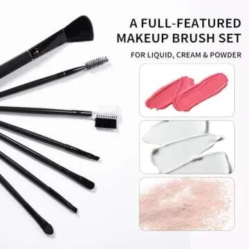 YBUETE Makeup Set Full Kit for Girls Teens Women, Makeup Present Set, Includes Eyeshadow, Foundation, counter stick, Powder, Eyebrow Pencil, Eyeliner, Brushes, Lip Gloss, Sponge, Cosmetic Bag