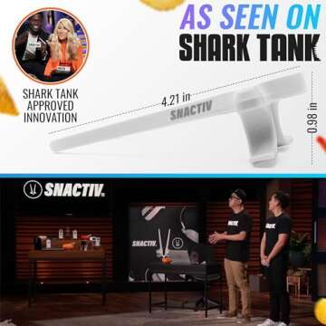 SNACTIV PRO Finger Chopsticks for Gamers - As Seen on Shark Tank! The Official Snacking Tool of the Future - Enjoy Snacks and Chips with Ease - Innovative Gaming Snacking Solution - Snack Chopsticks