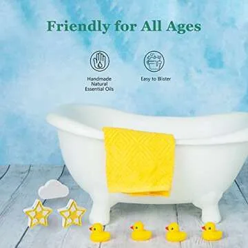 Natural Bath Bombs and Scented Candle Set, Ideal for Bubble Bath and Spa Bath, Cleansing and Moisturizing The Skin, Home Aromatherapy (5 PCS)