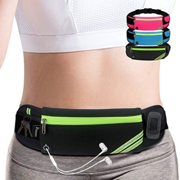 Slim Reflective Running Belt - Comfortable Waist Pack for Hiking, Cycling & Workouts