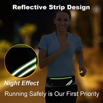 Adjustable Reflective Running Belt for Hiking Cycling Workouts