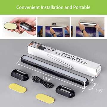 Rechargeable Wall Reading Light with Magnetic Mounting